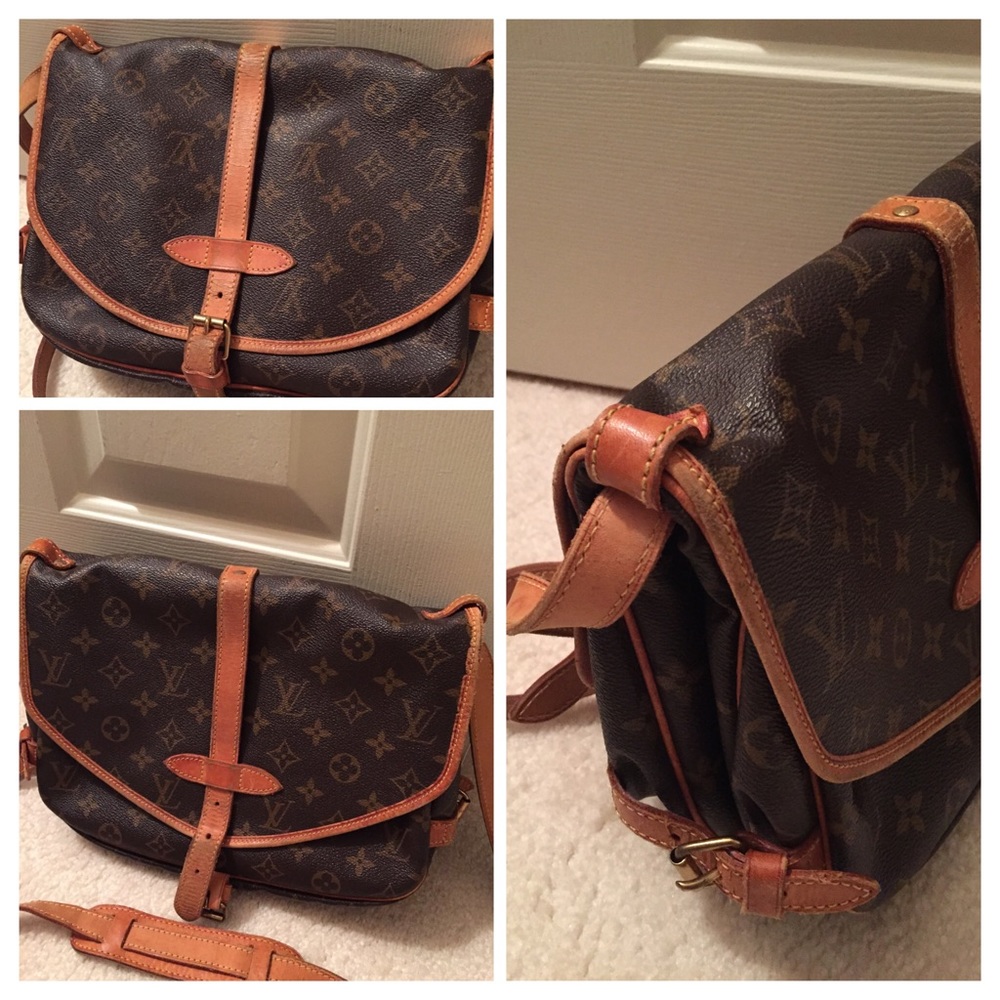Authentic Louis Vuitton Saumur 30 shoulder bag